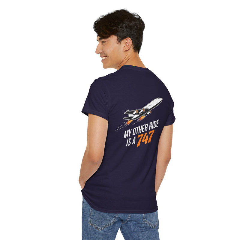 Unisex Heavy Cotton Tee: "My Other Ride" - T-Shirt