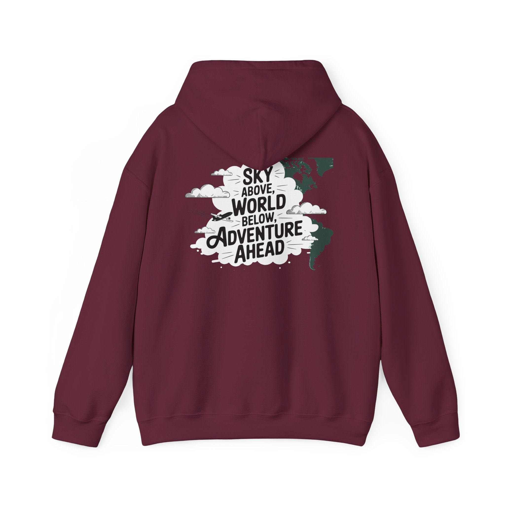 Unisex Heavy Blend™ Hooded Sweatshirt Sky above world below