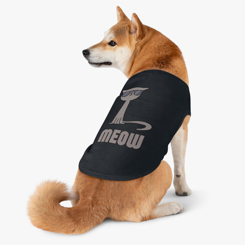 Cool Cat Pet Tank Top - Fun Meow Design for Stylish Pets