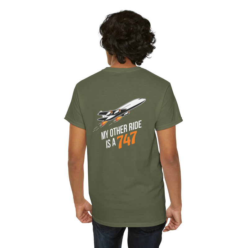 Unisex Heavy Cotton Tee: "My Other Ride" - T-Shirt