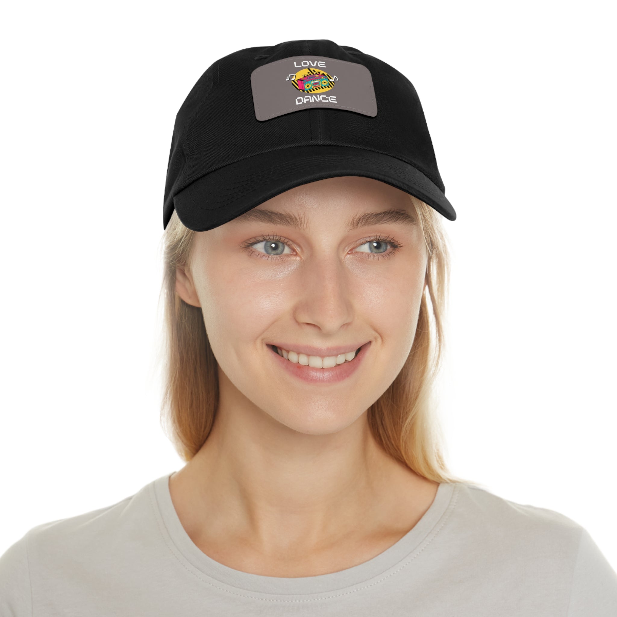 Love Dance Dad Hat with Leather Patch - Casual Style for Dance Lovers