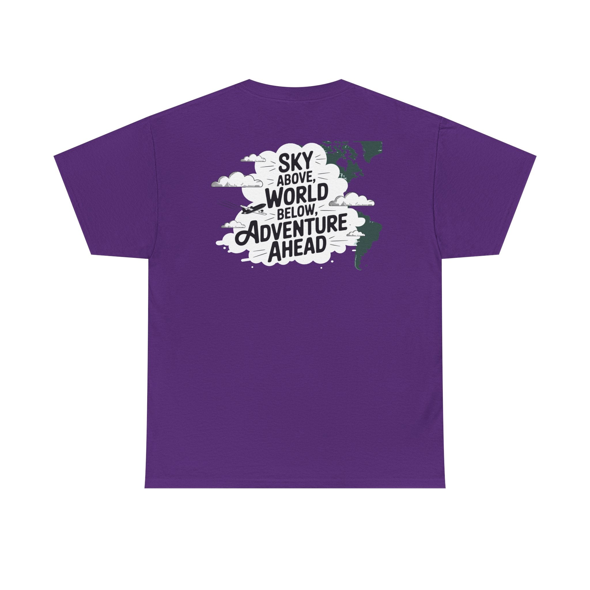 Unisex Heavy Cotton Tee: "sky above world below" T-Shirt