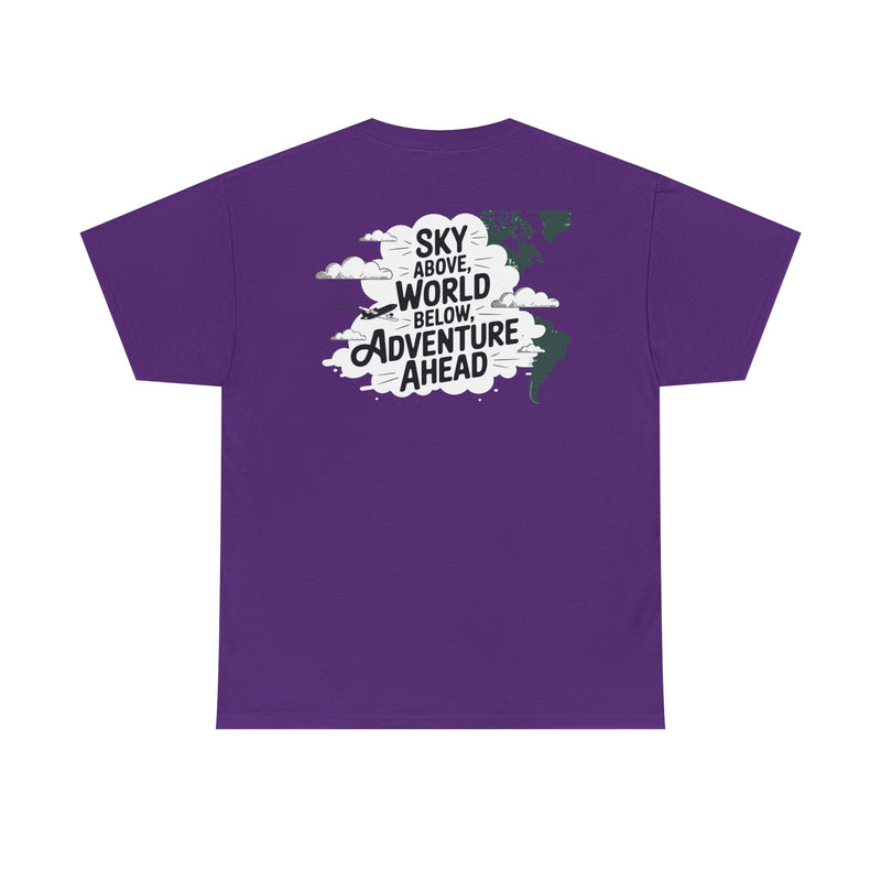 Unisex Heavy Cotton Tee: "sky above world below" T-Shirt