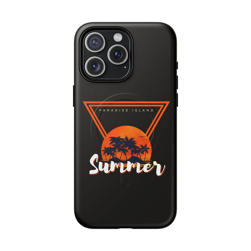 Tough Magnetic Phone Case - Paradise Island Summer Design