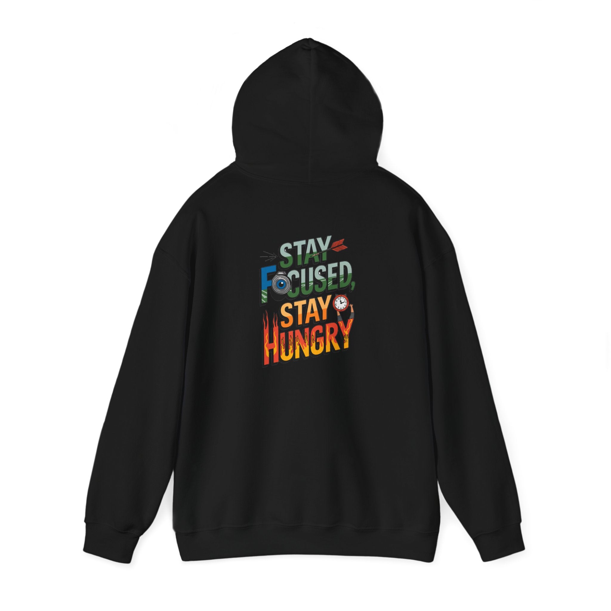 Unisex Heavy Blend™ Hooded Sweatshirt "Stay Focused Stay Hungry"