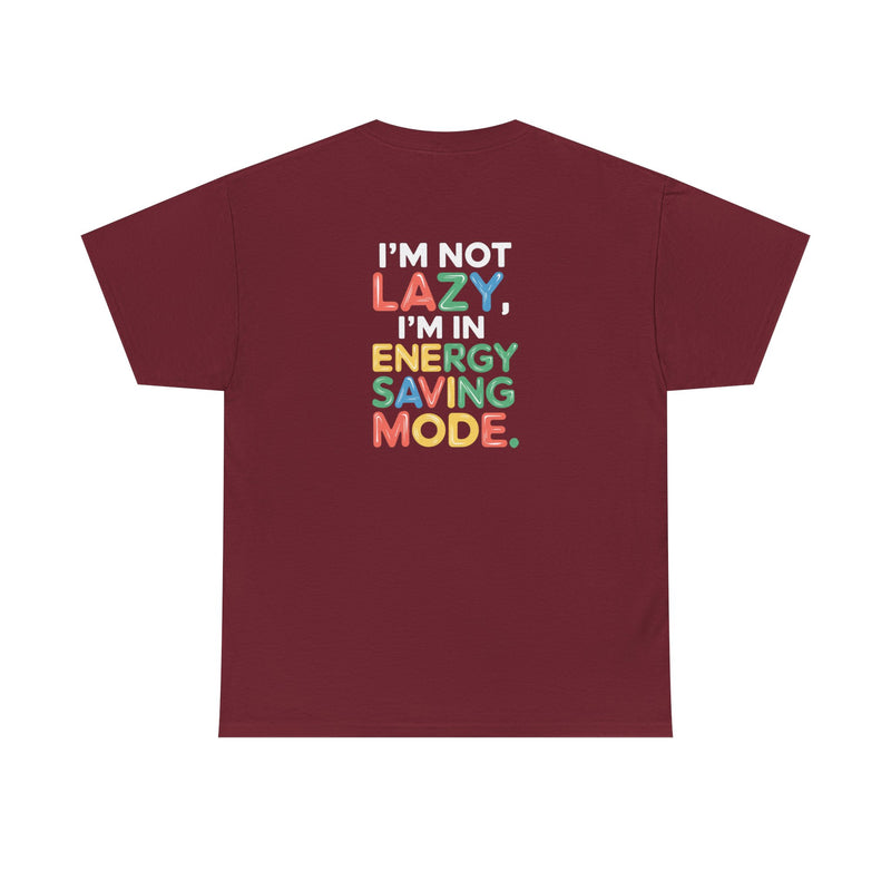 Energy saving mode Unisex Heavy Cotton Tee for Everyday Style
