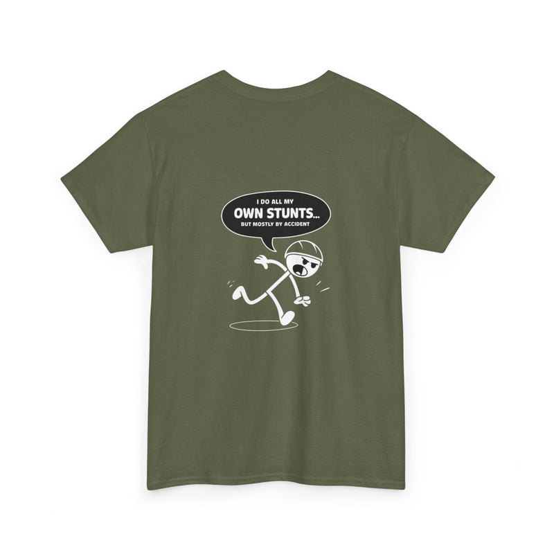 Unisex Heavy Cotton Tee: "Own Stunts" - T-Shirt