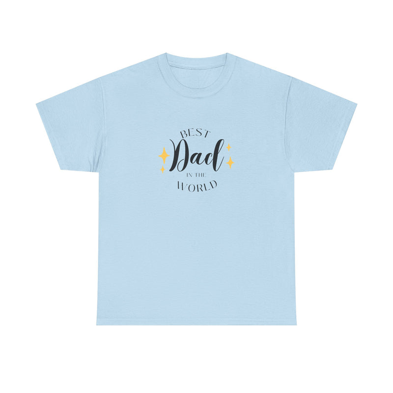 Best Dad Heavy Cotton Tee - Perfect Gift for Father's Day