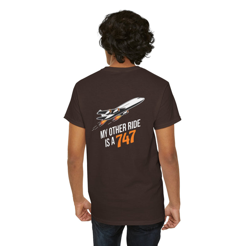 Unisex Heavy Cotton Tee: "My Other Ride" - T-Shirt