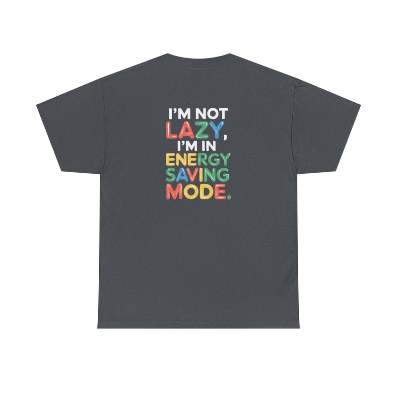 Energy saving mode Unisex Heavy Cotton Tee for Everyday Style