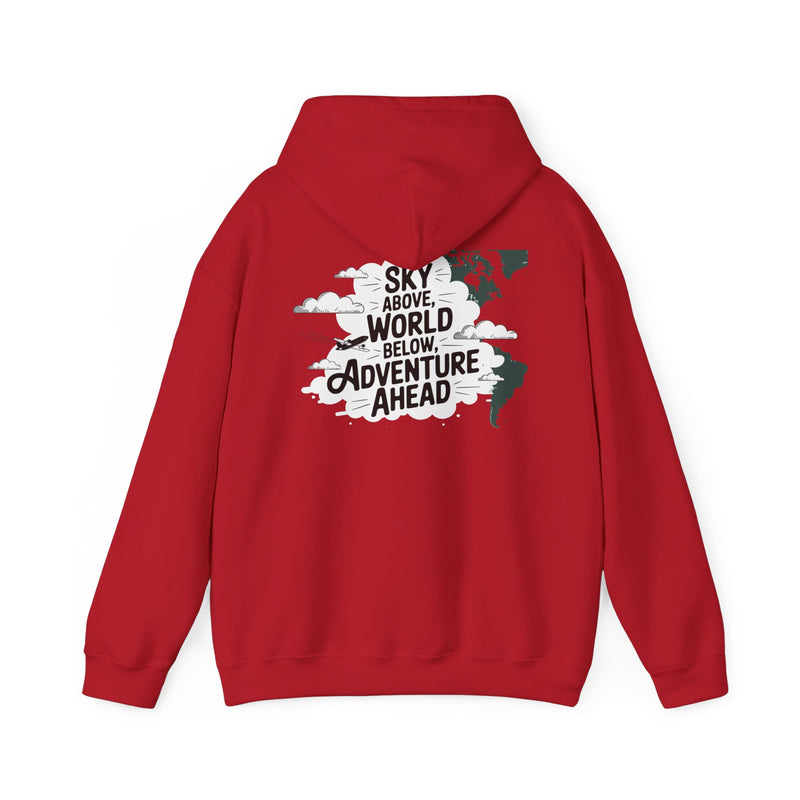 Unisex Heavy Blend™ Hooded Sweatshirt Sky above world below