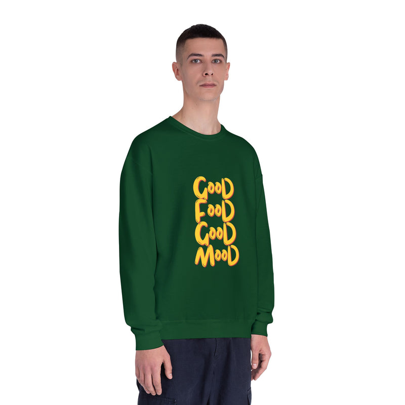 Good Food Good Mood Sweatshirt - Unisex NuBlend® Crewneck for Comfort and Style
