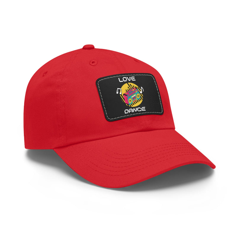 Love Dance Dad Hat with Leather Patch - Casual Style for Dance Lovers