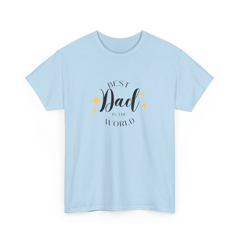 Best Dad Heavy Cotton Tee - Perfect Gift for Father's Day