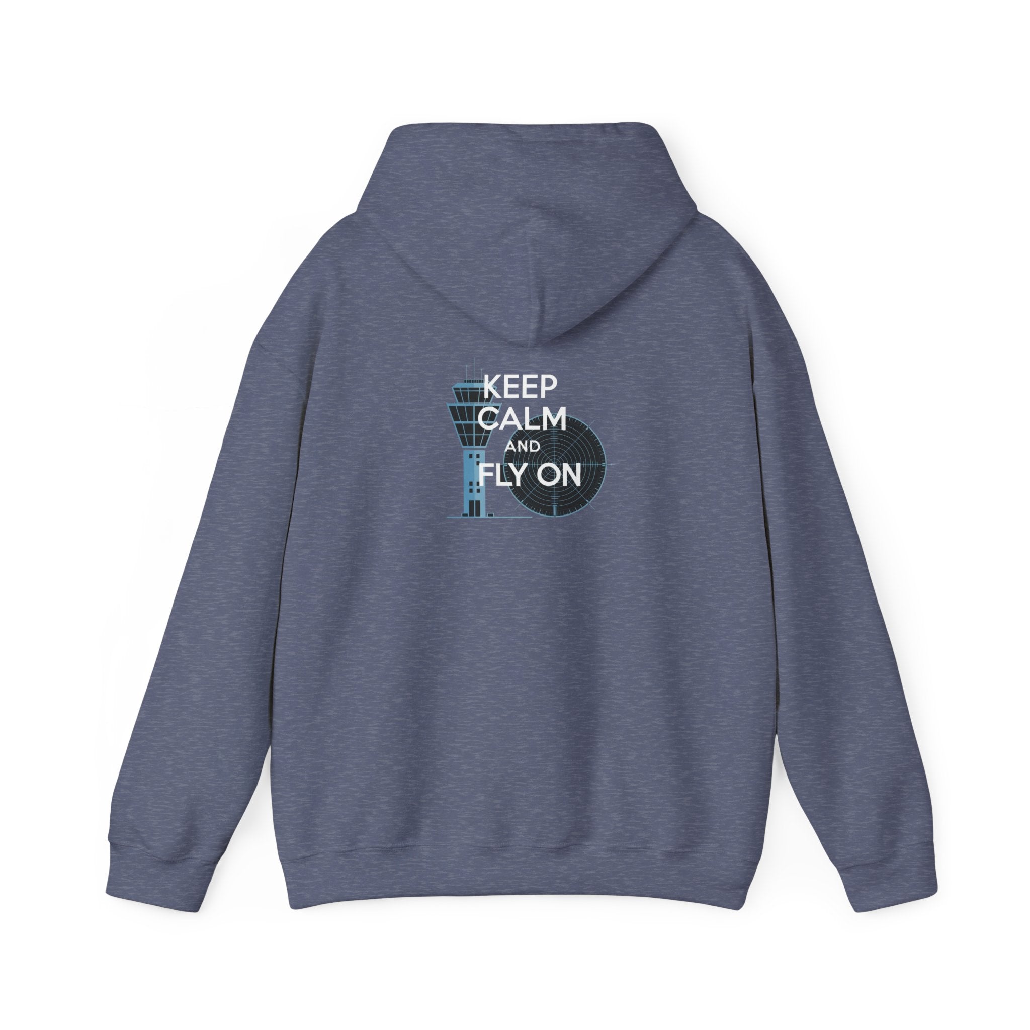 Keep Calm and Fly On  Unisex Heavy Blend™ Hooded Sweatshirt