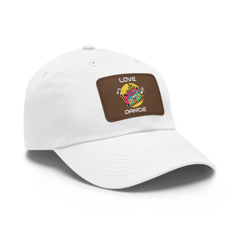 Love Dance Dad Hat with Leather Patch - Casual Style for Dance Lovers