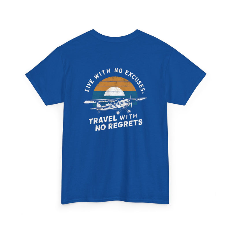 Unisex Heavy Cotton Tee: "Live with no excuse" - T-Shirt