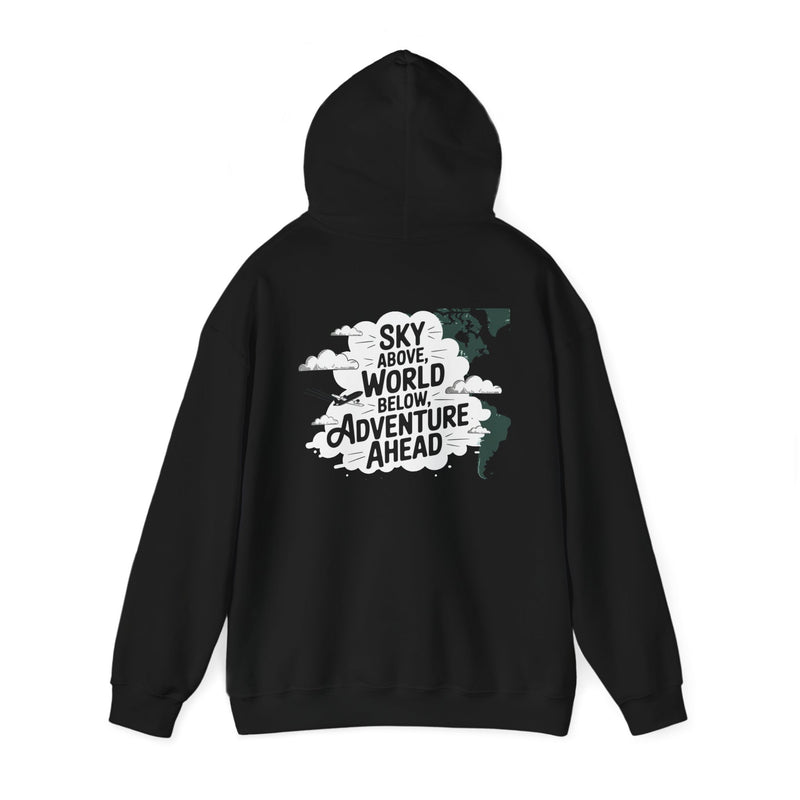 Unisex Heavy Blend™ Hooded Sweatshirt Sky above world below