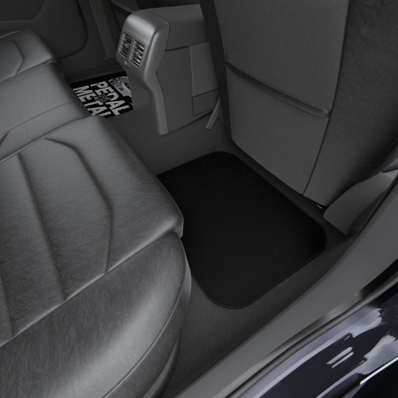 Custom Pedal to the Metal Car Mats (2x Rear) - Stylish Auto Flooring for Car Enthusiasts