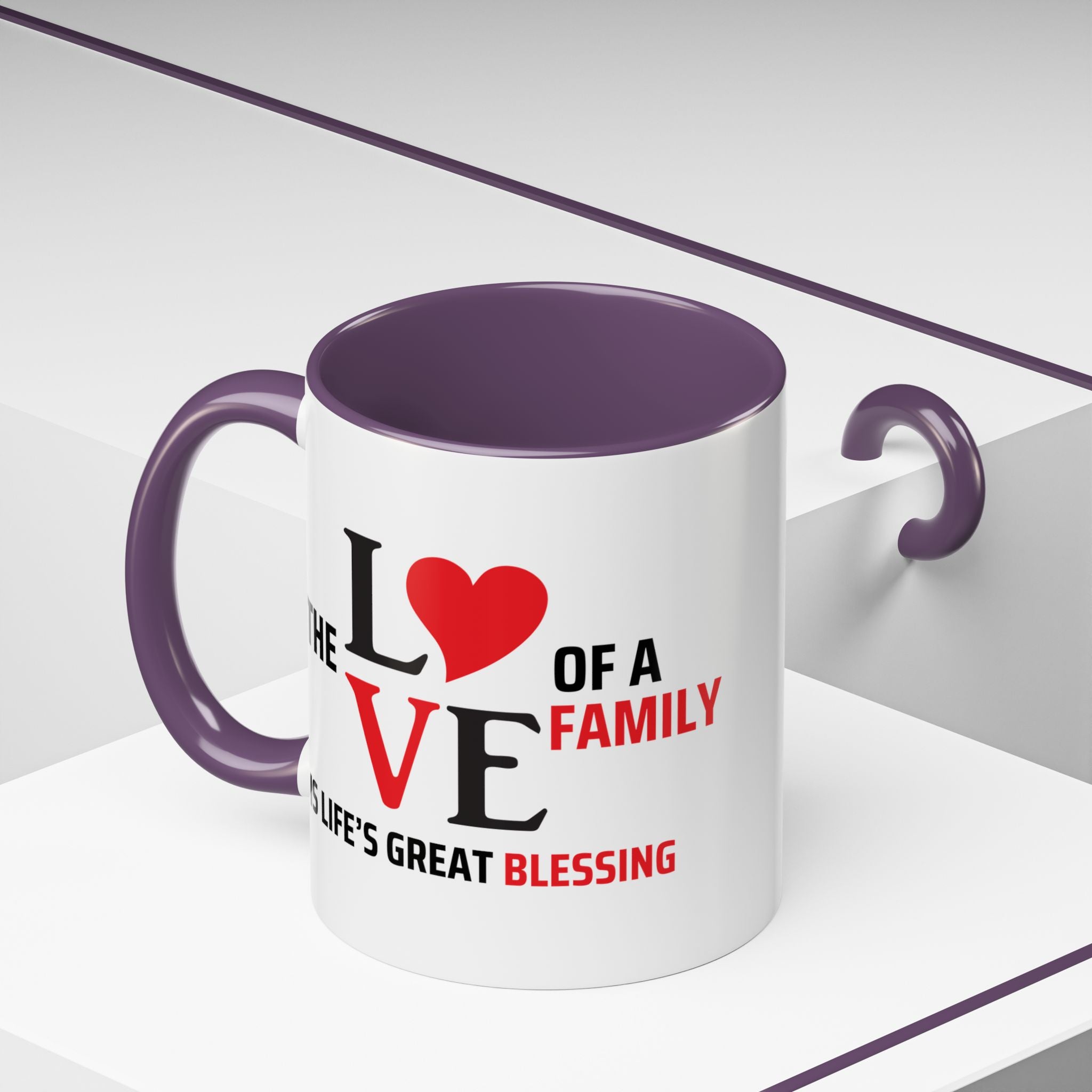 Love of a Family Coffee Mug - Inspirational Gift for Family Celebrations