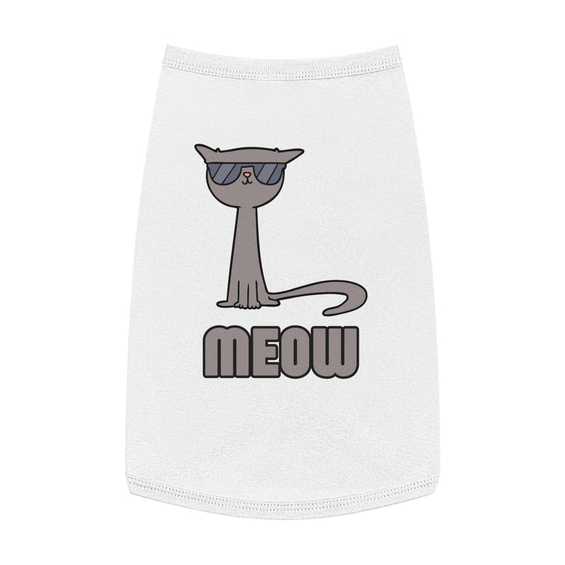 Cool Cat Pet Tank Top - Fun Meow Design for Stylish Pets