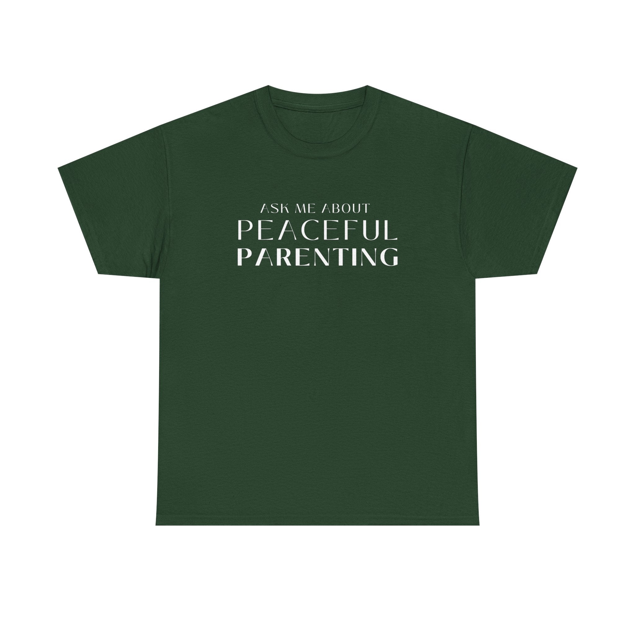 Peaceful Parenting Unisex Heavy Cotton Tee - Comfortable & Thoughtful Gift for Parents