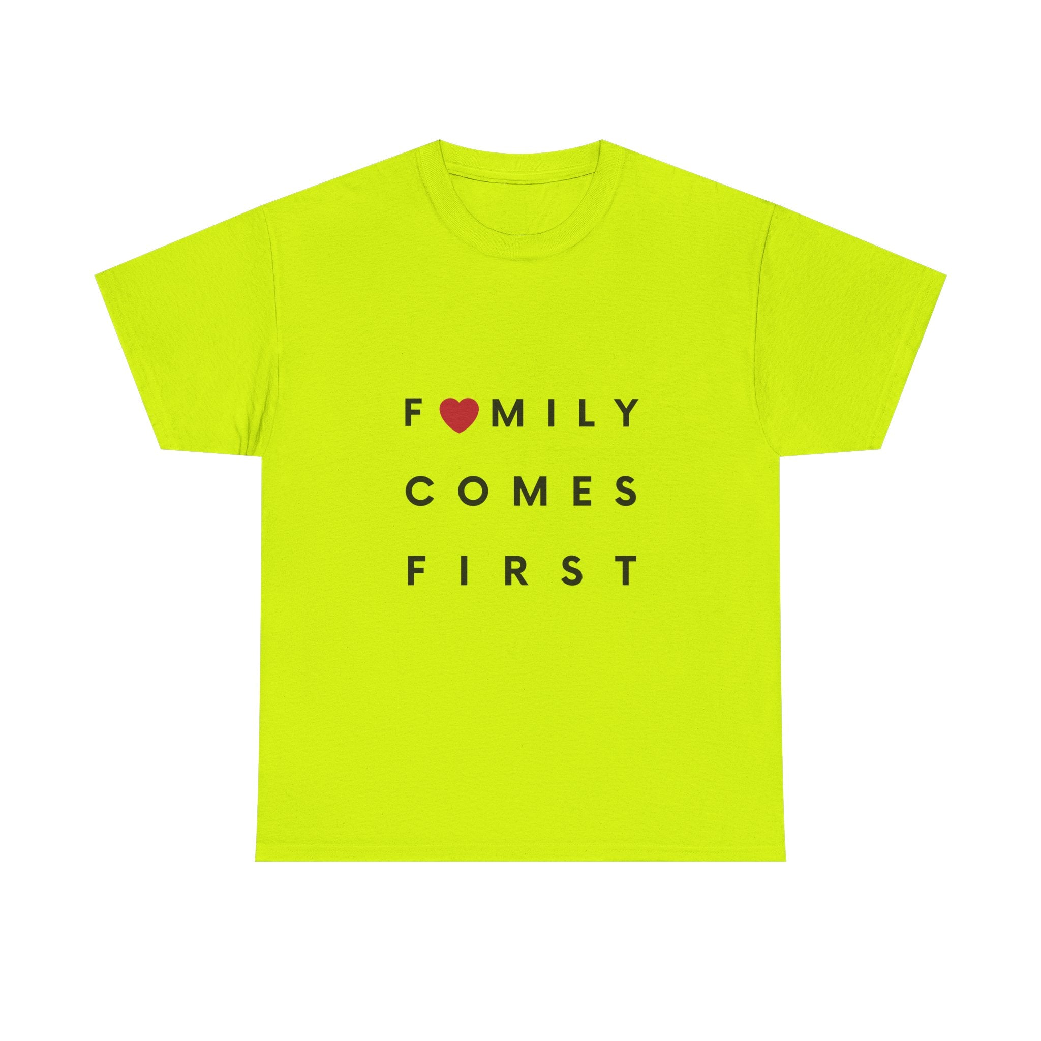 Family Comes First Unisex Heavy Cotton Tee