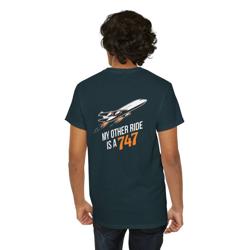Unisex Heavy Cotton Tee: "My Other Ride" - T-Shirt