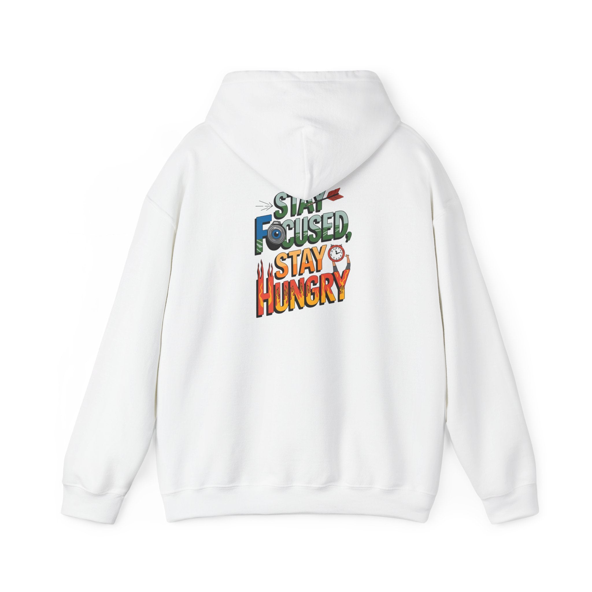 Unisex Heavy Blend™ Hooded Sweatshirt "Stay Focused Stay Hungry"