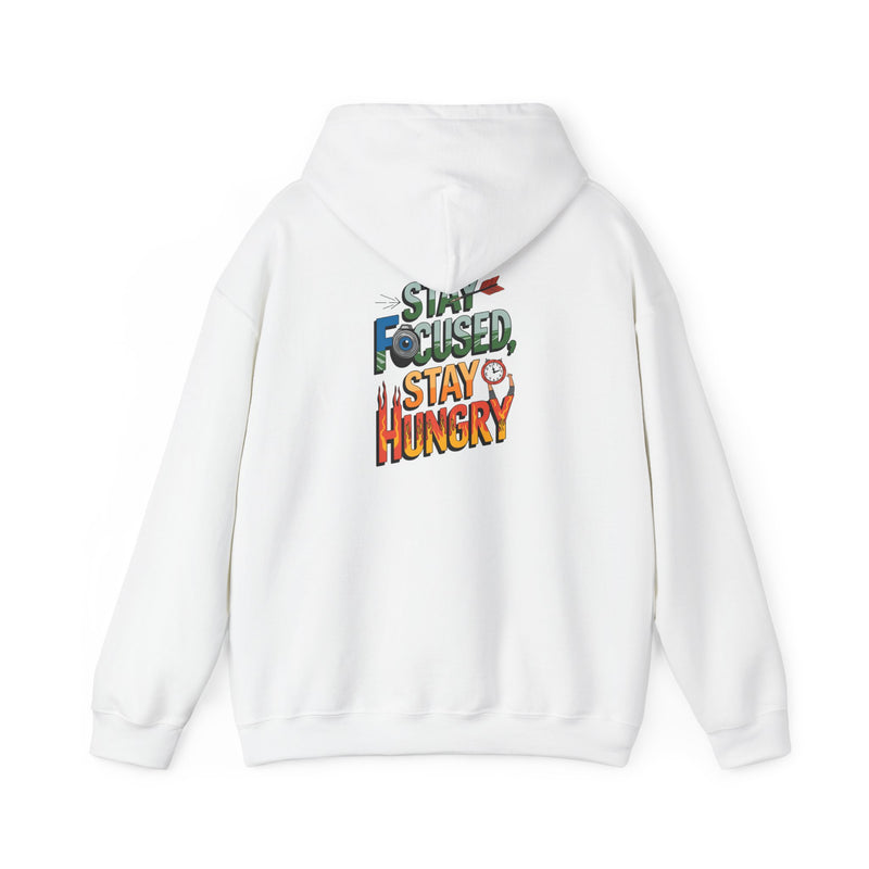 Unisex Heavy Blend™ Hooded Sweatshirt "Stay Focused Stay Hungry"