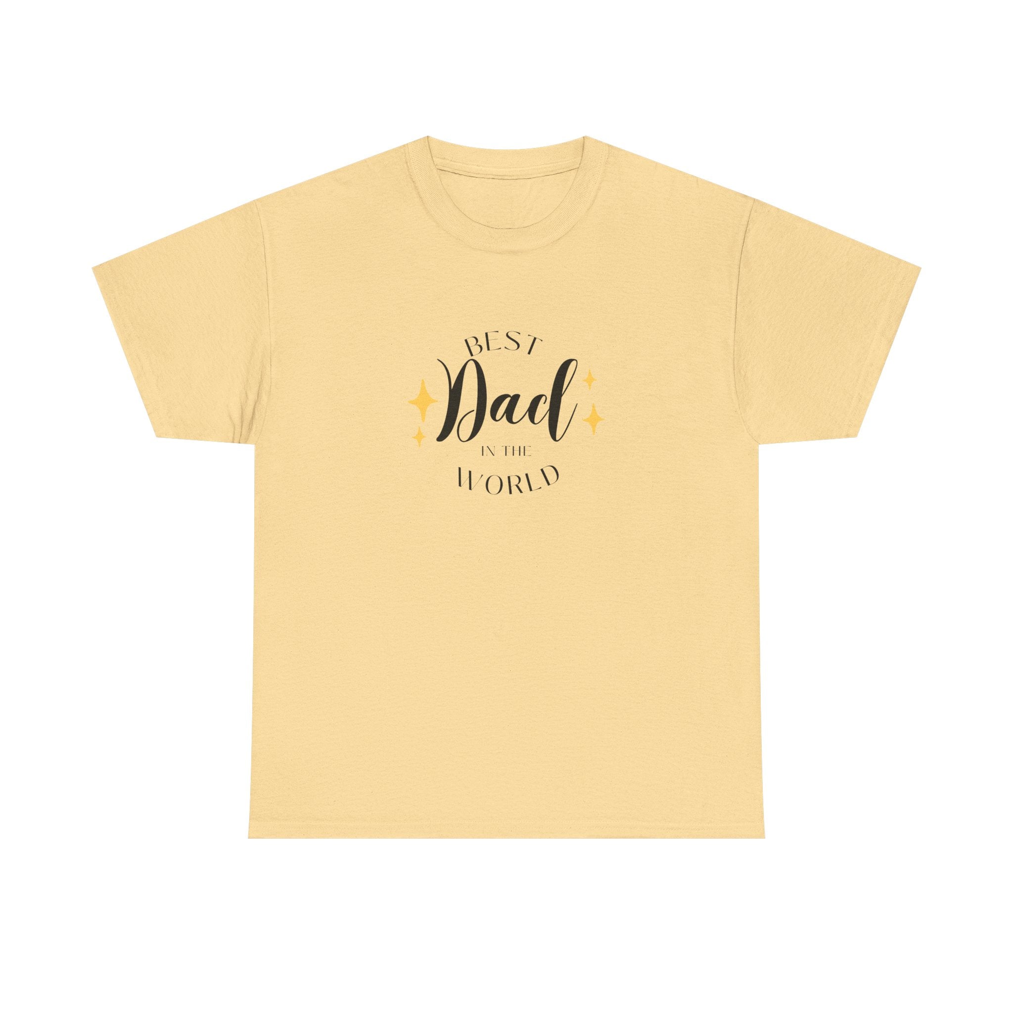 Best Dad Heavy Cotton Tee - Perfect Gift for Father's Day