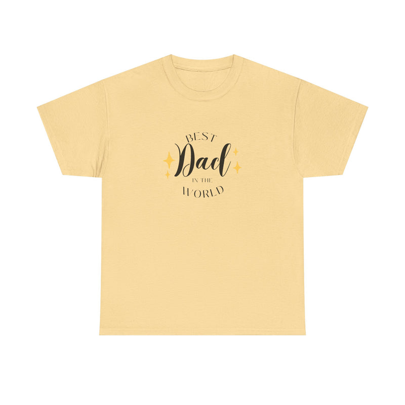 Best Dad Heavy Cotton Tee - Perfect Gift for Father's Day