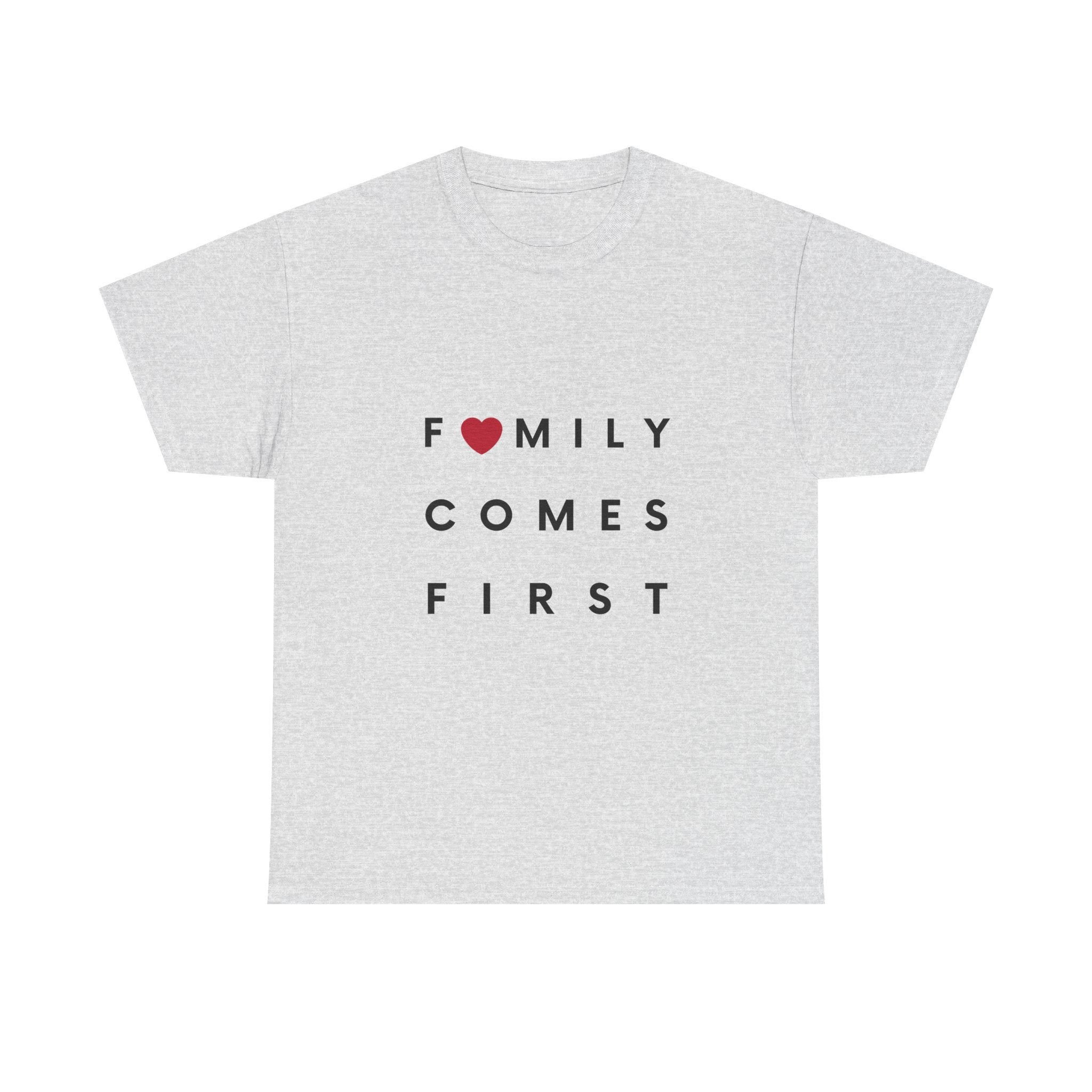 Family Comes First Unisex Heavy Cotton Tee