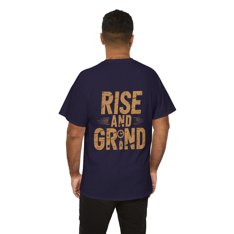 Unisex Heavy Cotton Tee - Rise and Grind
