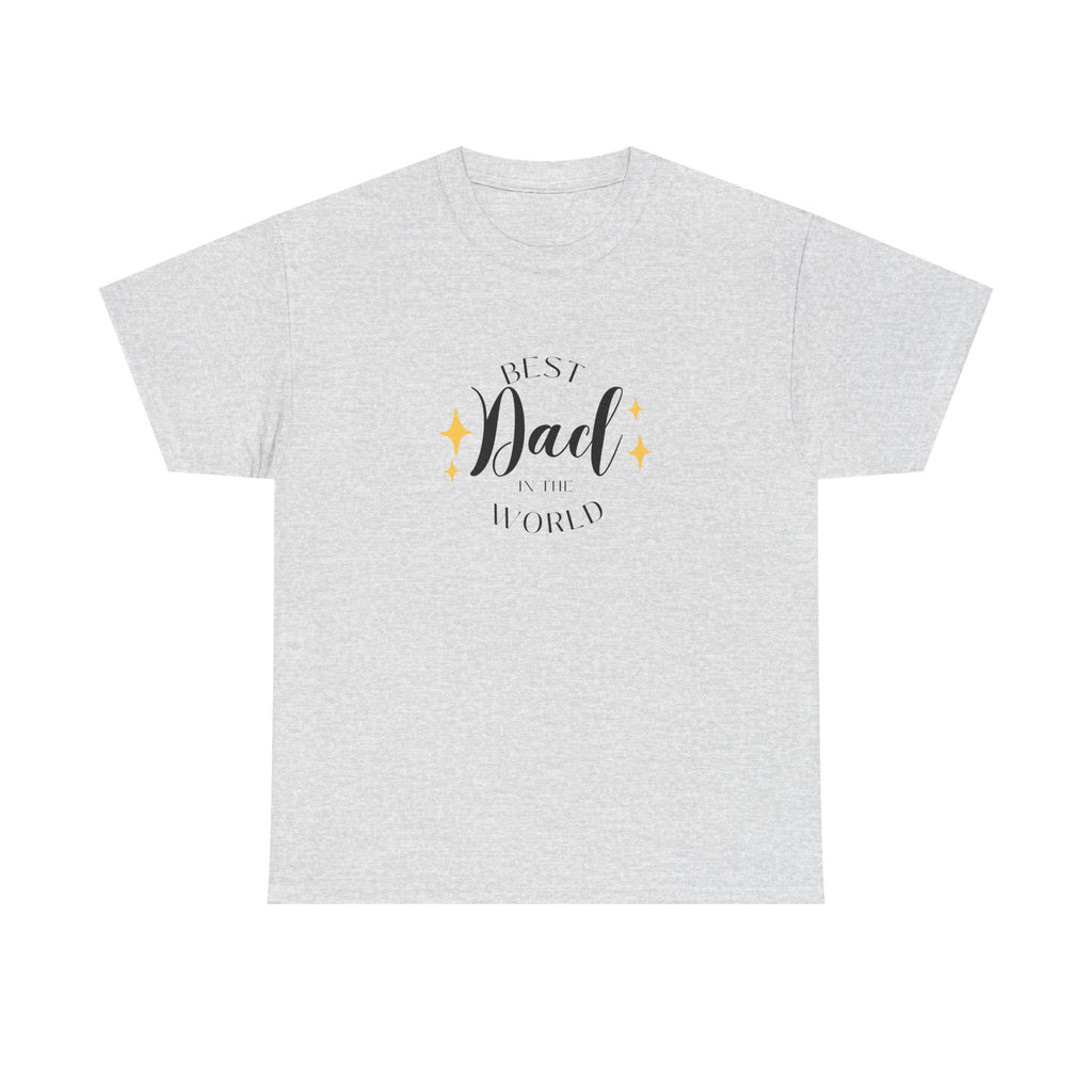 Best Dad Heavy Cotton Tee - Perfect Gift for Father's Day