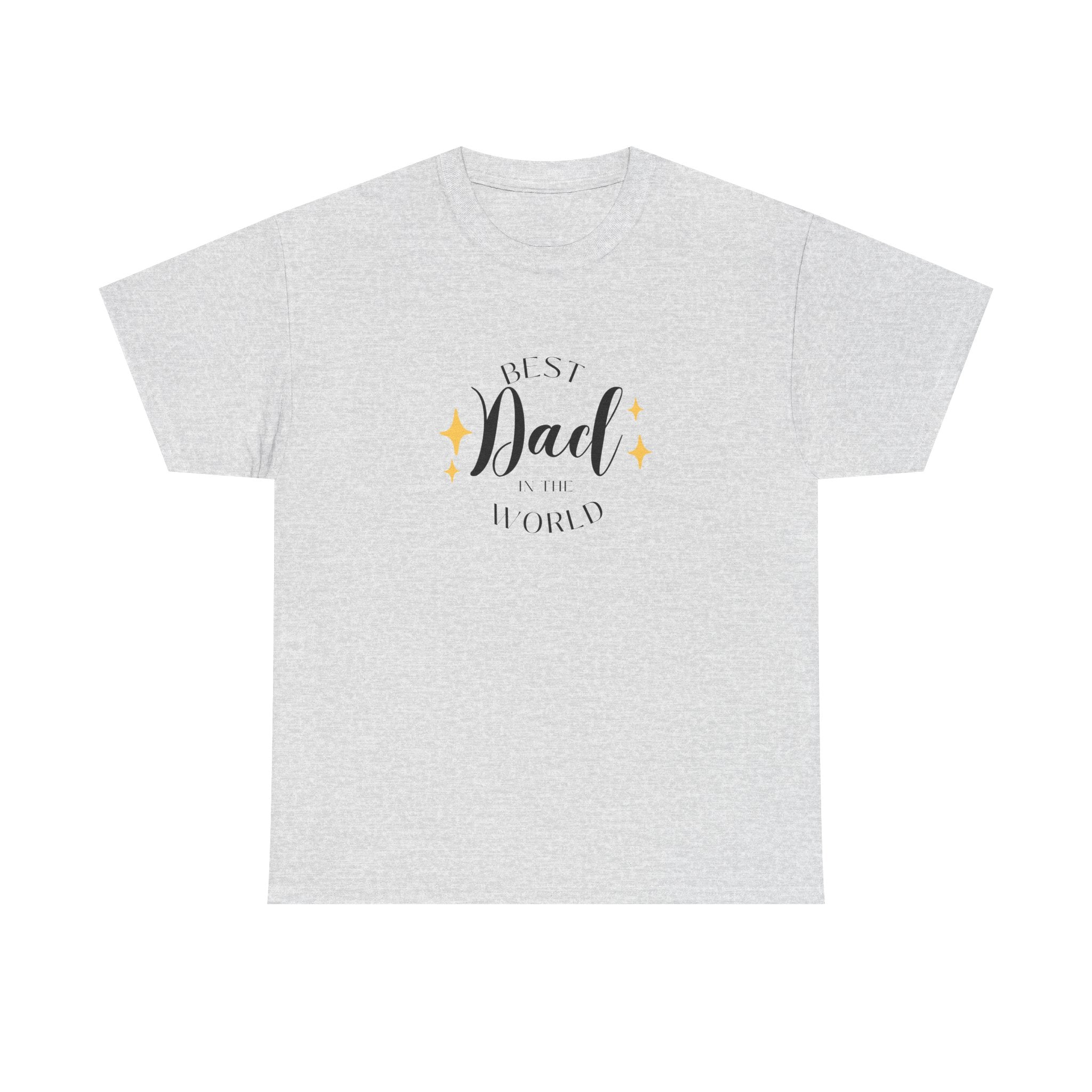 Best Dad Heavy Cotton Tee - Perfect Gift for Father's Day