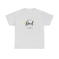 Best Dad Heavy Cotton Tee - Perfect Gift for Father's Day