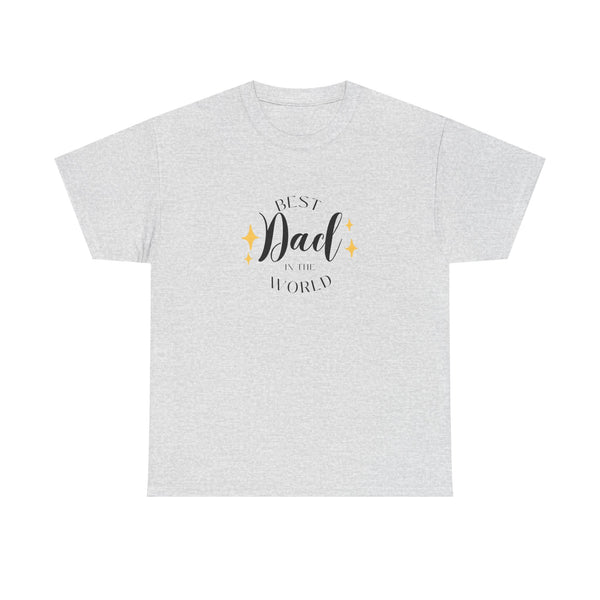 Best Dad Heavy Cotton Tee - Perfect Gift for Father's Day