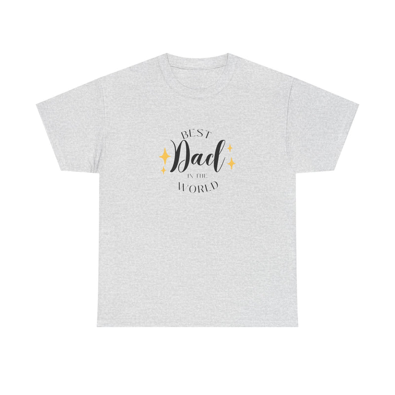 Best Dad Heavy Cotton Tee - Perfect Gift for Father's Day