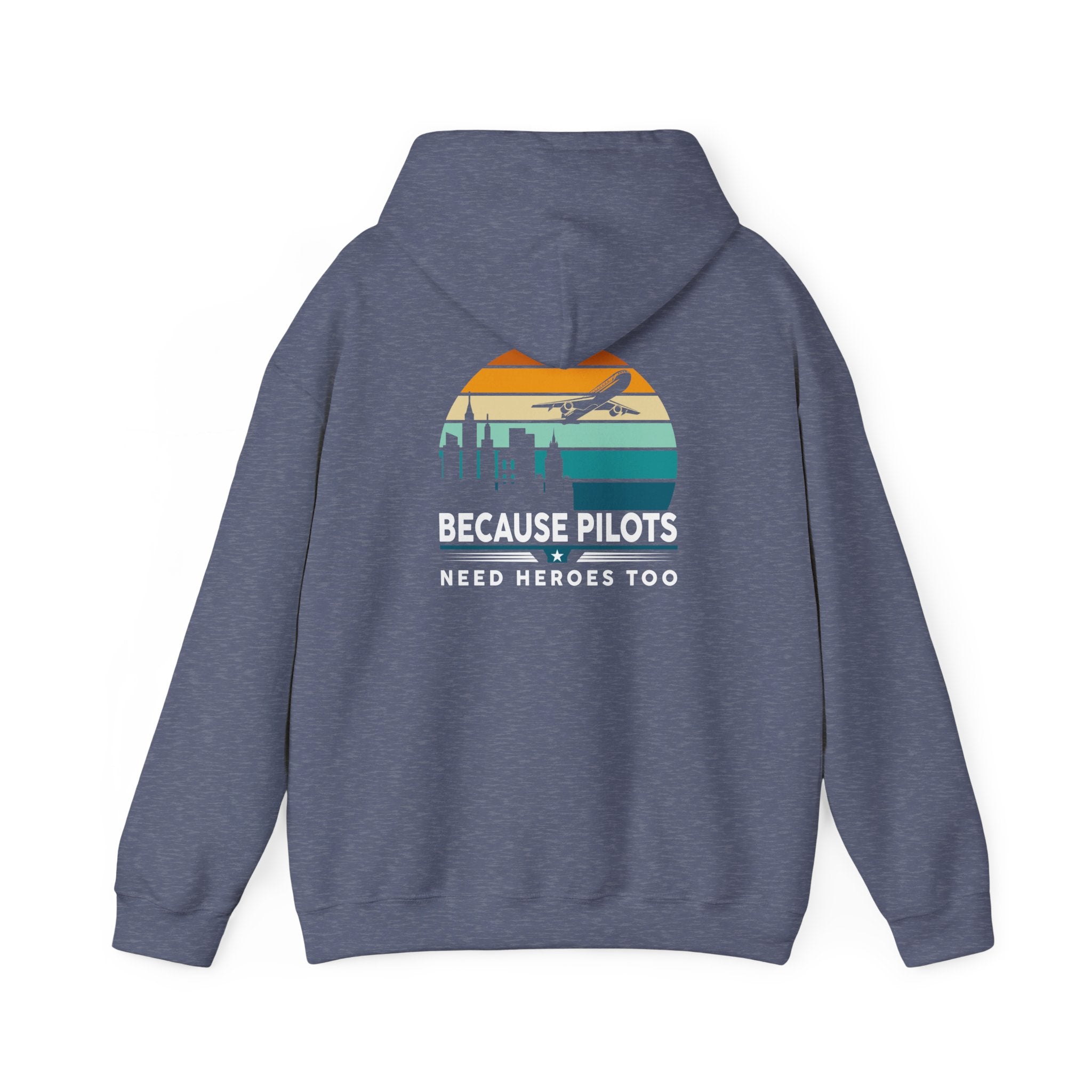 Unisex Heavy Blend™ Hooded Sweatshirt "Maintenance & Pilots Design | Perfect Gift for Aviation Enthusiasts
