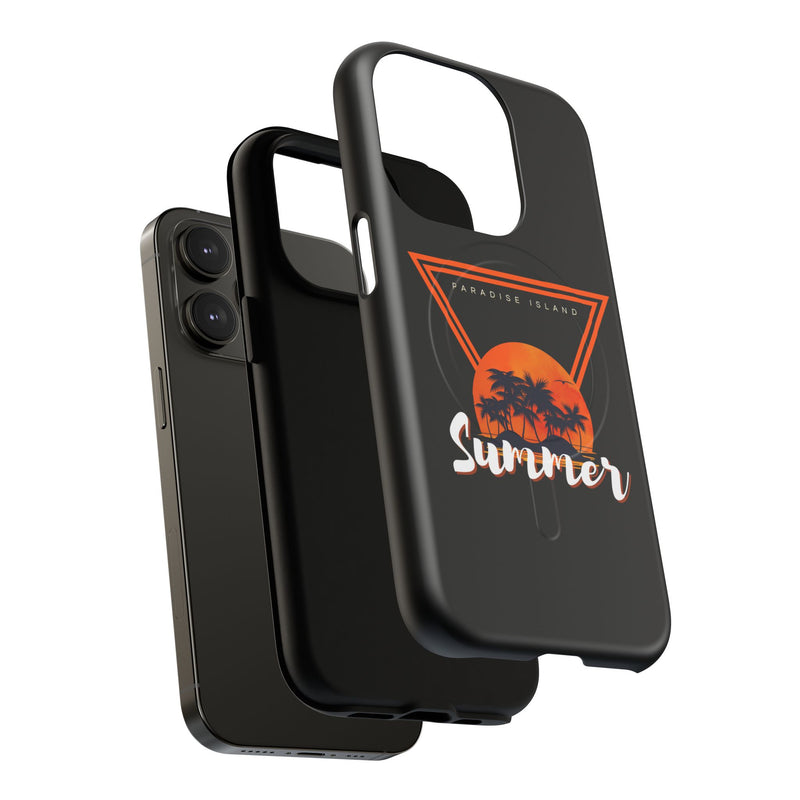 Tough Magnetic Phone Case - Paradise Island Summer Design