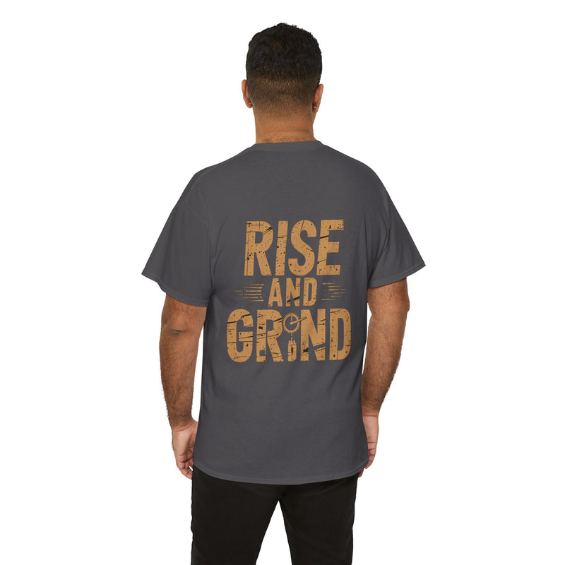Unisex Heavy Cotton Tee - Rise and Grind