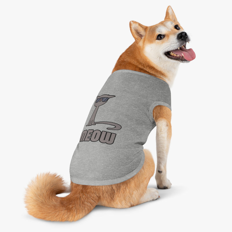 Cool Cat Pet Tank Top - Fun Meow Design for Stylish Pets