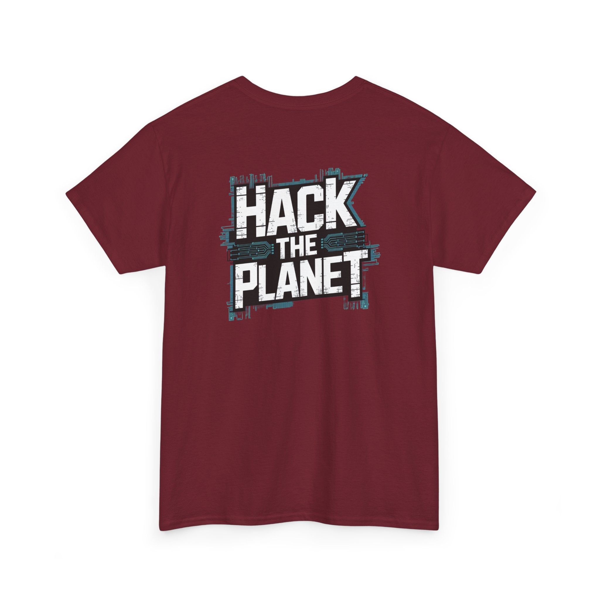Unisex Heavy Cotton Tee: "Hack the Planet" - T-Shirt