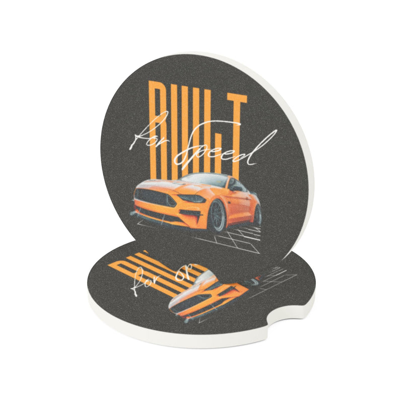 Built for Speed Soapstone Car Coaster - Stylish Automotive Accessory for Car Enthusiasts