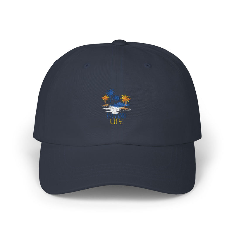 Island Life Classic Dad Cap - Relaxed Summer Hat for Beach Lovers