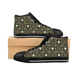 Men's Classic Sneakers - Trendy Plaid Design for Everyday Style