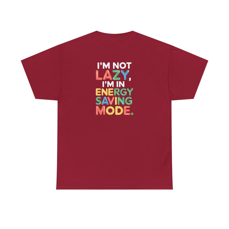 Energy saving mode Unisex Heavy Cotton Tee for Everyday Style