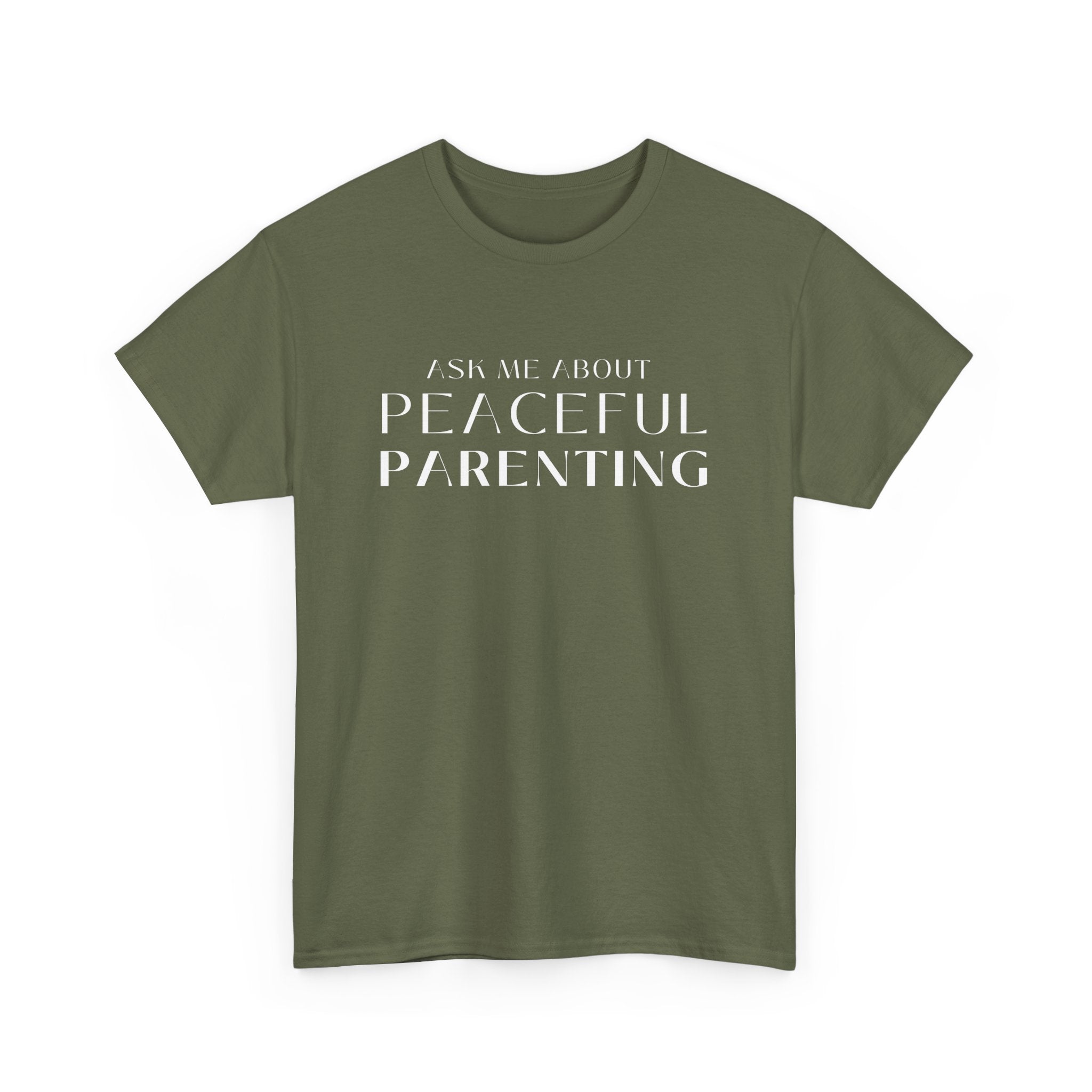 Peaceful Parenting Unisex Heavy Cotton Tee - Comfortable & Thoughtful Gift for Parents