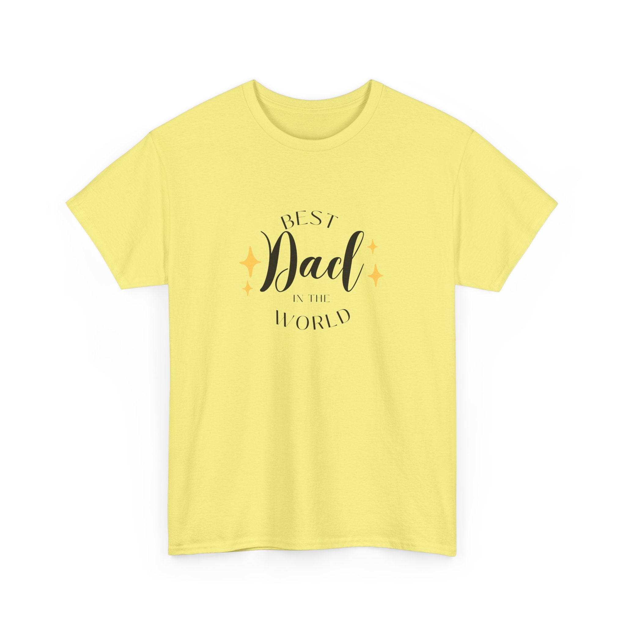 Best Dad Heavy Cotton Tee - Perfect Gift for Father's Day